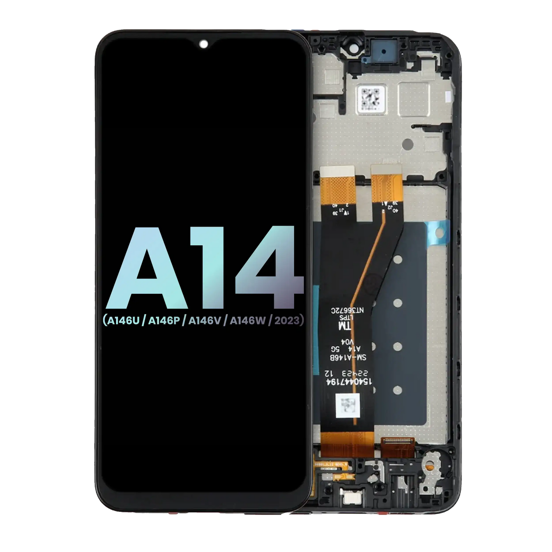 LCD Assembly With Frame Compatible For Samsung Galaxy A14 5G (A146U / A146P / A146V / A146W / 2023) (US Version) (Service Pack) (All Colors)
