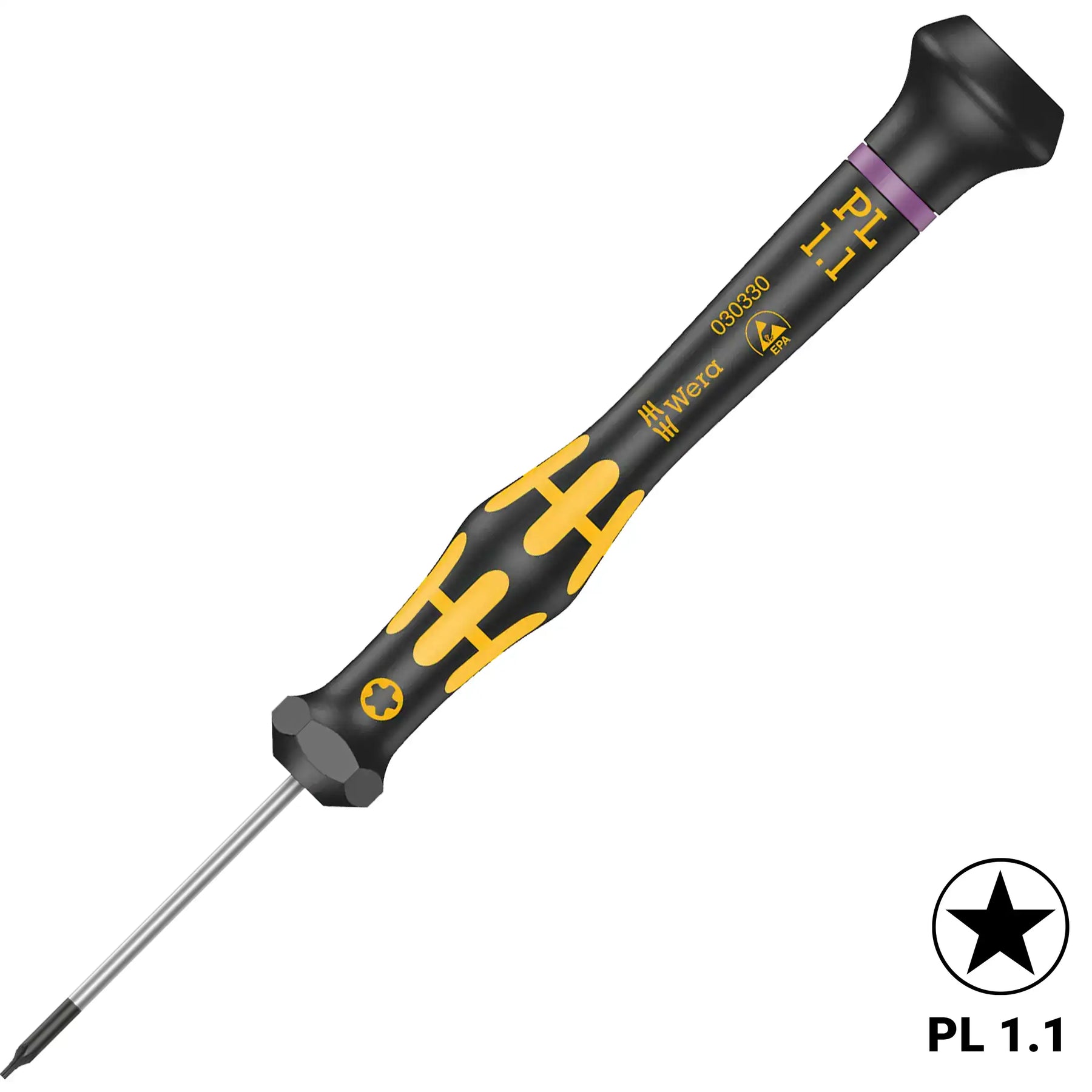 Kraftform Micro ESD Pentalobe screwdriver PL 1.1 X 40 MM (1573) (Wera)