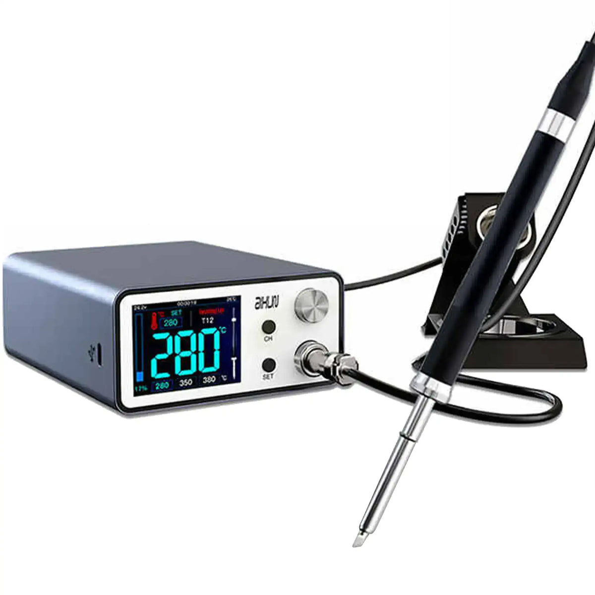 T3A Intelligent Soldering Station With T12 Handle And Iron Tips (110V) (Aixun)