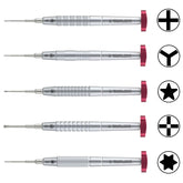 iFlying 2D Precision Screwdriver Kit (Crosshead 1.2mm / Tri-Point Y0.6 / Pentalobe 0.8mm / 2.5mm Convex Cross / Torx T2) (Qianli)
