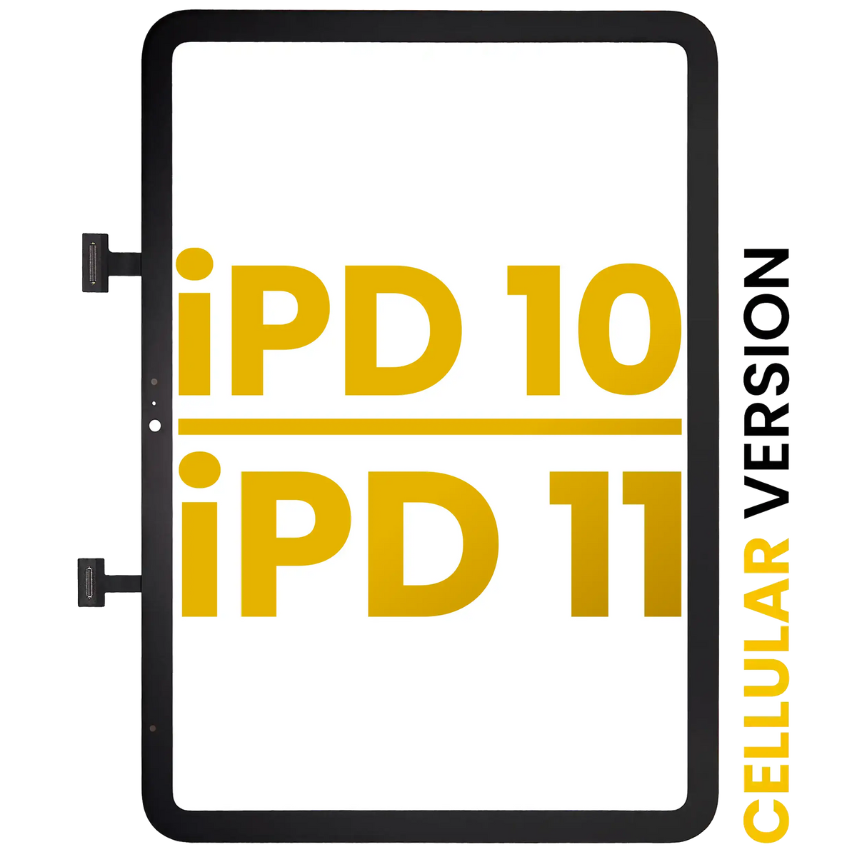 Digitizer Compatible For iPad 10 (2022) / iPad 11 (2025) (Premium) (WiFi / Cellular) (Black)