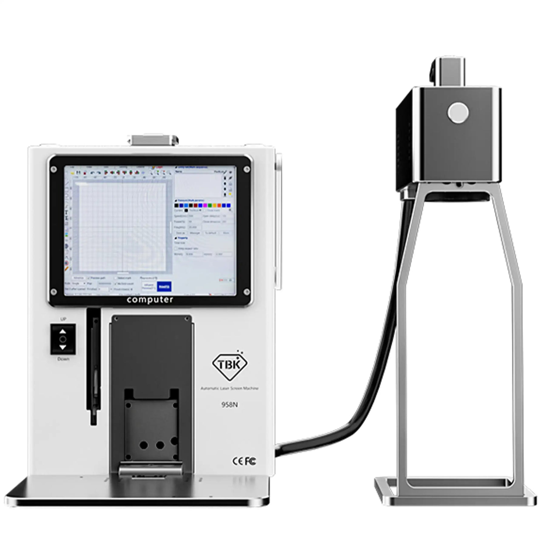 Back Glass Removal & Engraving Laser Machine (TBK-958N)