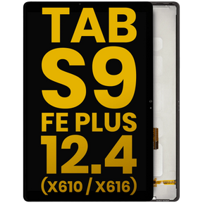 LCD Assembly Without Frame Compatible For Samsung Galaxy Tab S9 FE Plus 12.4" (X610 / X616) (2023) (Refurbished) (Black)