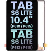 LCD Assembly Without Frame Compatible For Samsung Galaxy Tab S6 Lite 10.4" (P610 / P615) (2020) / Tab S6 Lite 10.4" (P613 / P619) (2022) (Service Pack)