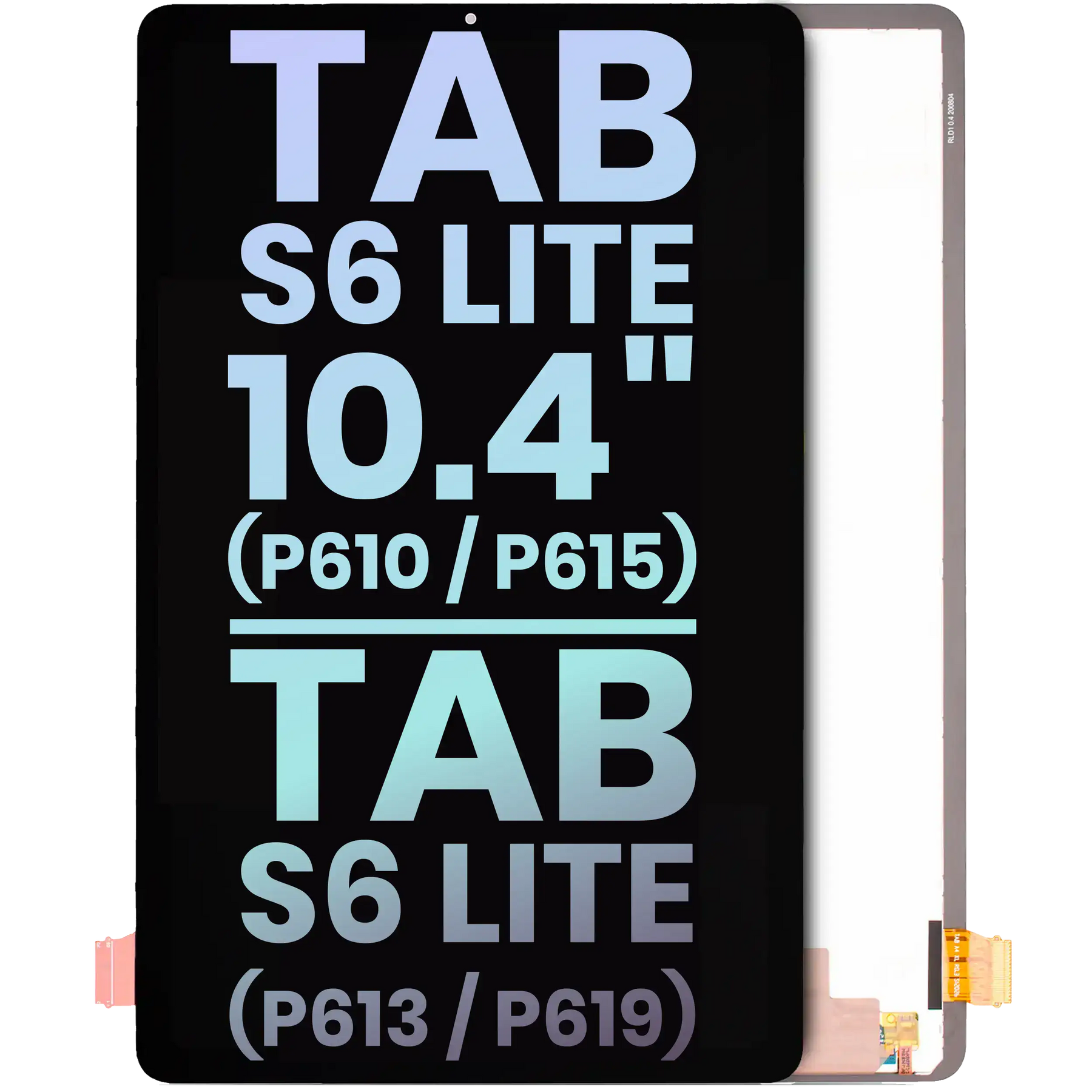 LCD Assembly Without Frame Compatible For Samsung Galaxy Tab S6 Lite 10.4" (P610 / P615) (2020) / Tab S6 Lite 10.4" (P613 / P619) (2022) (Service Pack)
