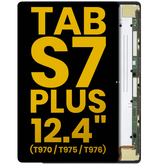 OLED Assembly Without Frame Compatible For Samsung Galaxy Tab S7 Plus 12.4" (T970 / T975 / T976) (2020) (Refurbished) (Black)