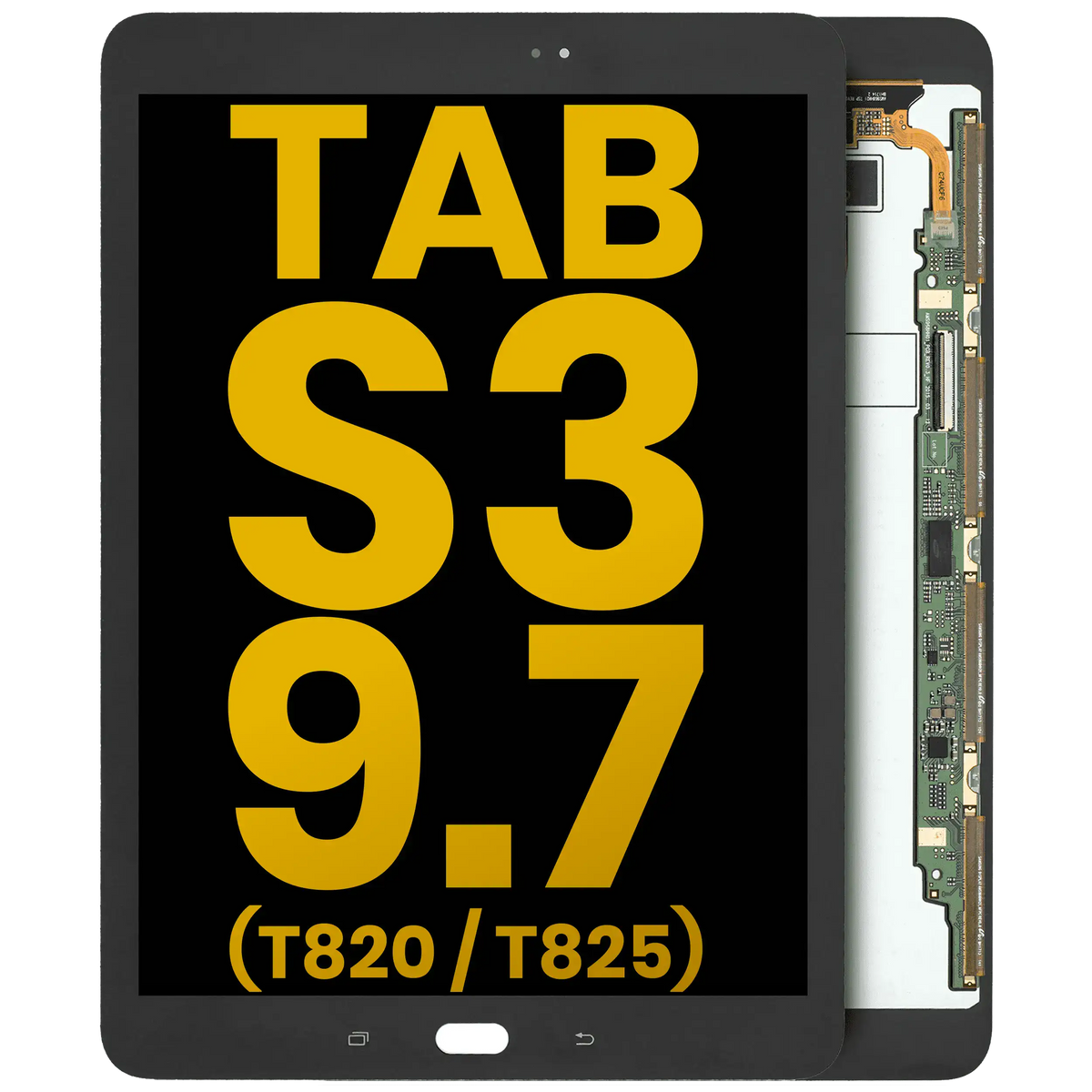 LCD Assembly Compatible For Samsung Galaxy Tab S3 9.7" (T820 / T825) (2017) (Refurbished) (Black)