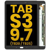 LCD Assembly Compatible For Samsung Galaxy Tab S3 9.7" (T820 / T825) (2017) (Refurbished) (Black)
