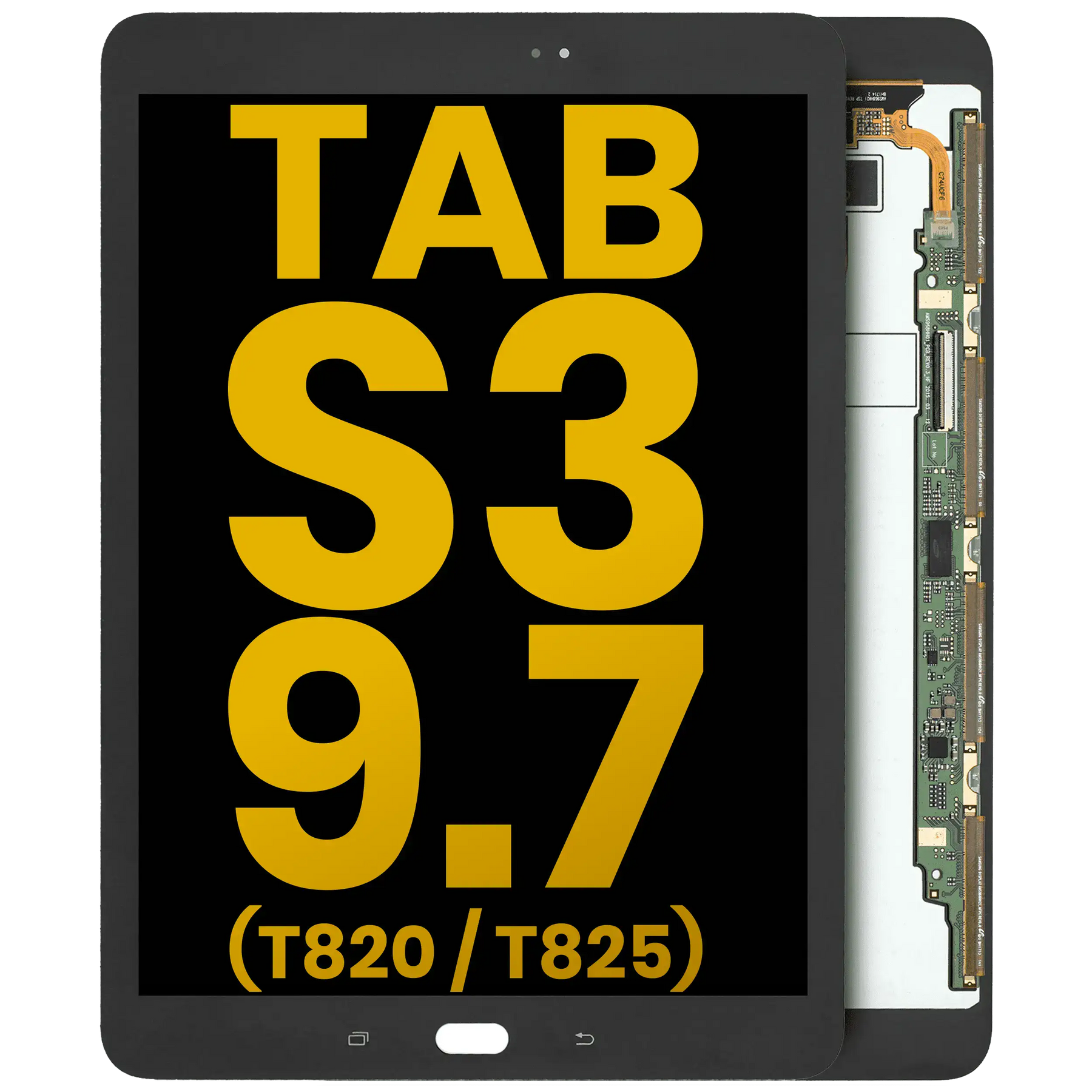 LCD Assembly Compatible For Samsung Galaxy Tab S3 9.7" (T820 / T825) (2017) (Refurbished) (Black)