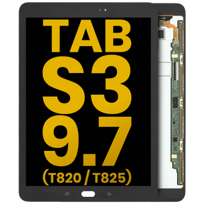 LCD Assembly Compatible For Samsung Galaxy Tab S3 9.7" (T820 / T825) (2017) (Refurbished) (Black)