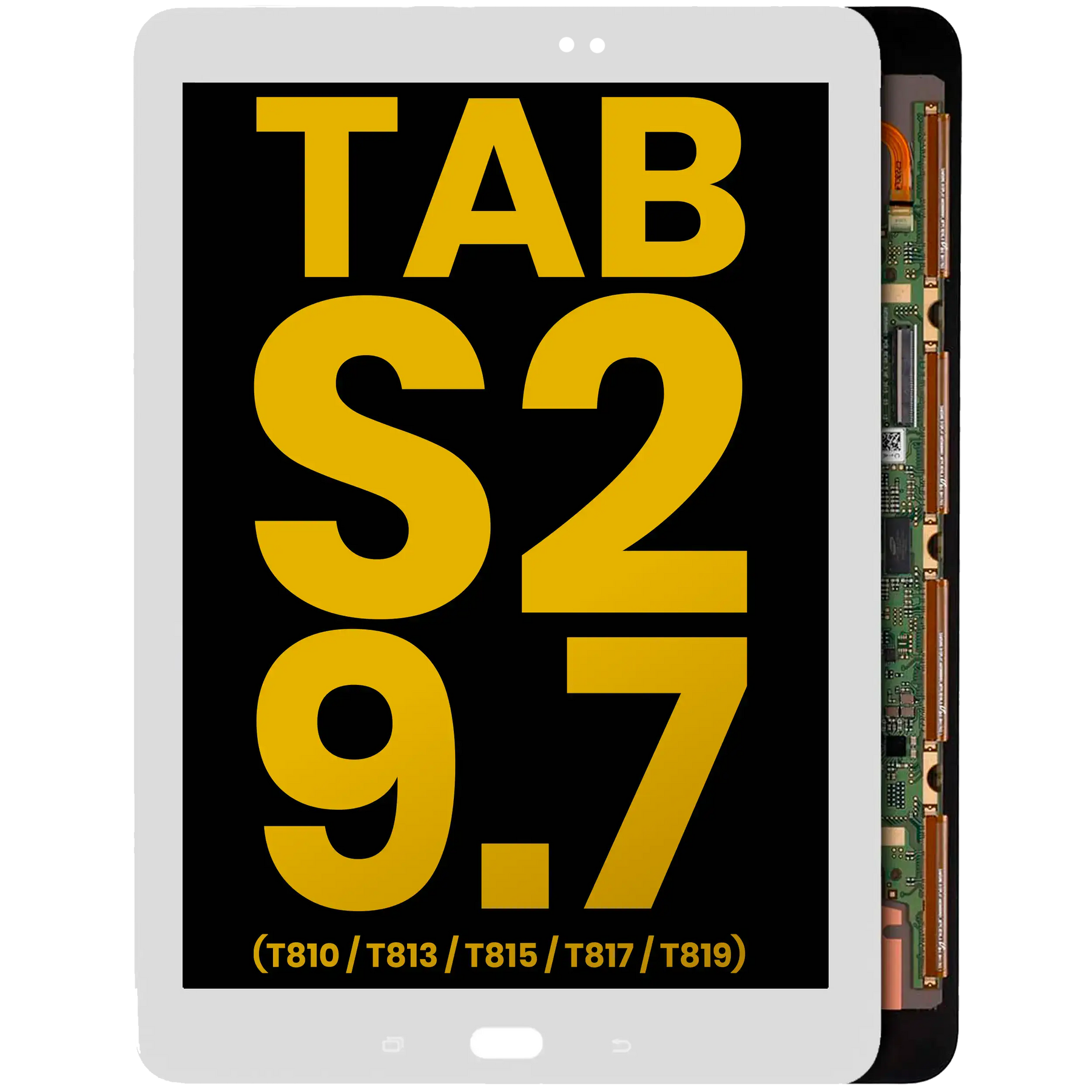 OLED Assembly Without Frame Compatible For Samsung Galaxy Tab S2 9.7" (T810 / T813 / T815 / T817 / T819) (2015) (Refurbished) (White)