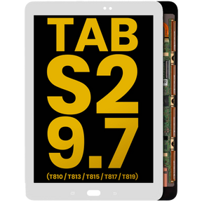 OLED Assembly Without Frame Compatible For Samsung Galaxy Tab S2 9.7" (T810 / T813 / T815 / T817 / T819) (2015) (Refurbished) (White)