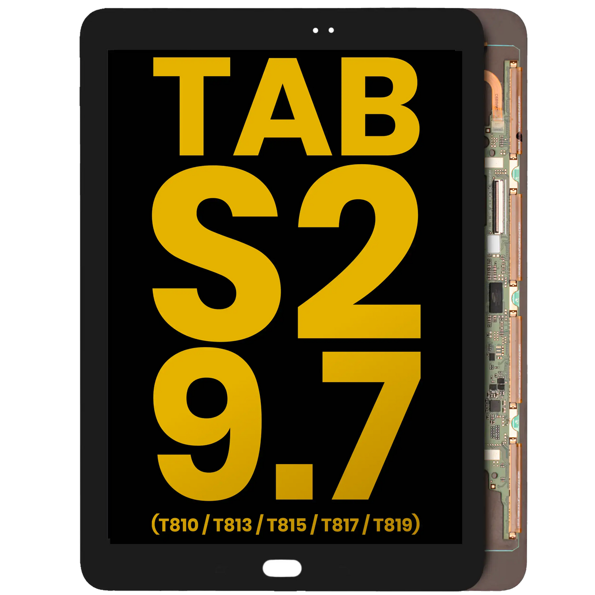 OLED Assembly Without Frame Compatible For Samsung Galaxy Tab S2 9.7" (T810 / T813 / T815 / T817 / T819) (2015) (Refurbished) (Black)