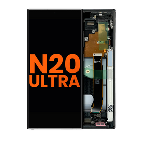 OLED Assembly With Frame Compatible For Samsung Galaxy Note 20 Ultra 5G (Blemish: Grade A) (Mystic Black)