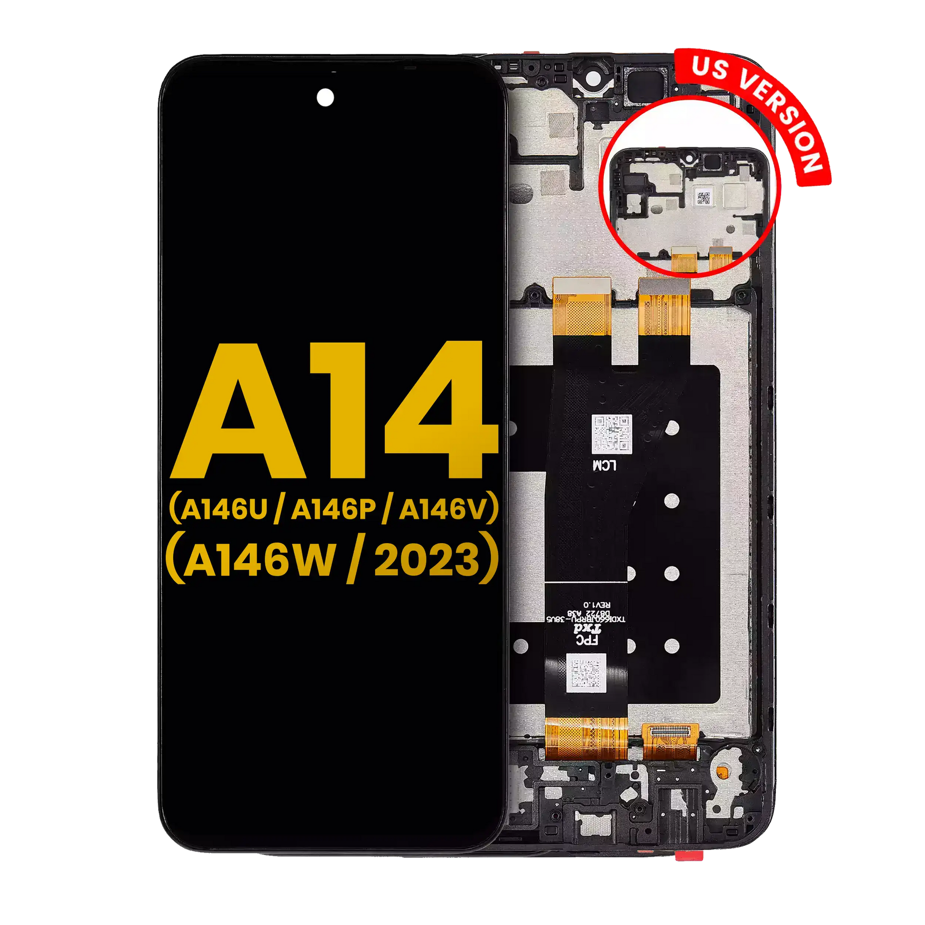 LCD Assembly With Frame Compatible For Samsung Galaxy A14 5G (A146U / A146P / A146V / A146W / 2023) (US Version) (Refurbished) (All Colors)