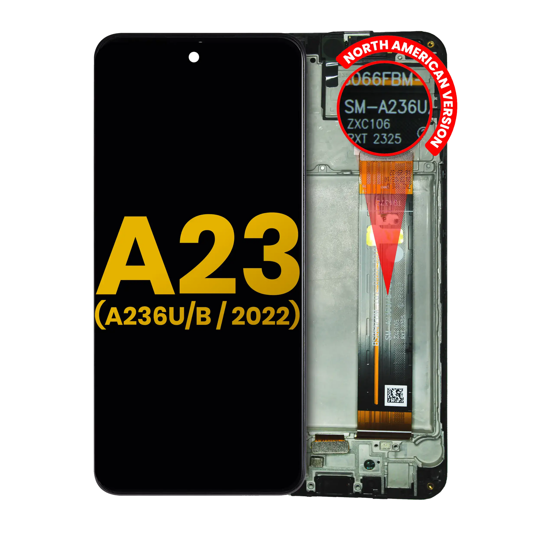 LCD Assembly With Frame Compatible For Samsung Galaxy A23 5G (A236U/B / 2022) (North American U/B Version) (Refurbished) (All Colors)