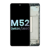 OLED Assembly With Frame Compatible For Samsung Galaxy M52 5G (M526 / 2021) (Service Pack) (All Colors)