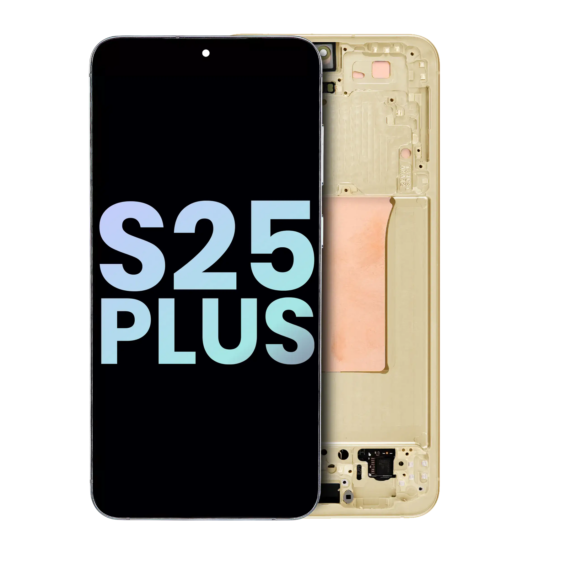 OLED Assembly With Frame Compatible For Samsung Galaxy S25 Plus 5G (US & International Version) (Service Pack) (Pink Gold)