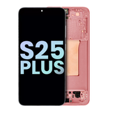 OLED Assembly With Frame Compatible For Samsung Galaxy S25 Plus 5G (US & International Version) (Service Pack) (Coral Red)