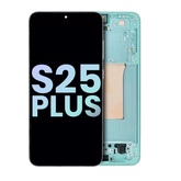 OLED Assembly With Frame Compatible For Samsung Galaxy S25 Plus 5G (US & International Version) (Service Pack) (Mint)