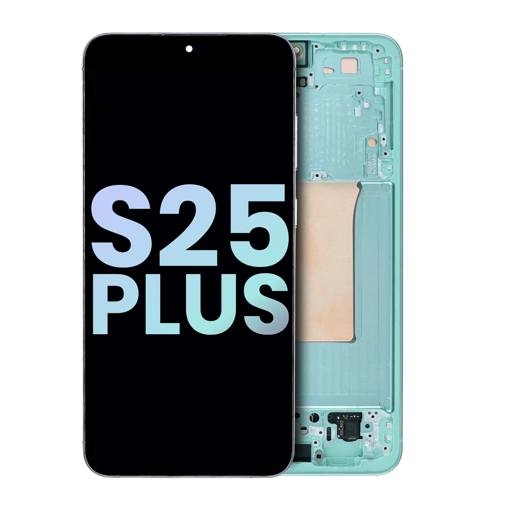 OLED Assembly With Frame Compatible For Samsung Galaxy S25 Plus 5G (US & International Version) (Service Pack) (Mint)
