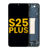 OLED Assembly With Frame Compatible For Samsung Galaxy S25 Plus 5G (US & International Version) (Refurbished) (Blue Black)