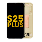 OLED Assembly With Frame Compatible For Samsung Galaxy S25 Plus 5G (US & International Version) (Refurbished) (Pink Gold)