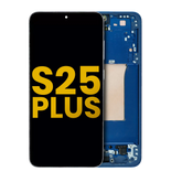 OLED Assembly With Frame Compatible For Samsung Galaxy S25 Plus 5G (US & International Version) (Refurbished) (Navy)