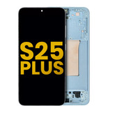 OLED Assembly With Frame Compatible For Samsung Galaxy S25 Plus 5G (US & International Version) (Refurbished) (Icy Blue)
