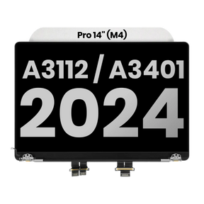 Complete LCD Display Assembly (Glossy) MacBook Pro 14" (A3112 / A3401 / A3185 / A3434) (Late 2024-Late 2025) (Used OEM Pull: Grade B) (Space Black)