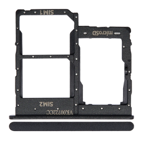 Dual Sim Card Tray Compatible For Samsung Galaxy A01 Core (A013 / 2020) (Black)