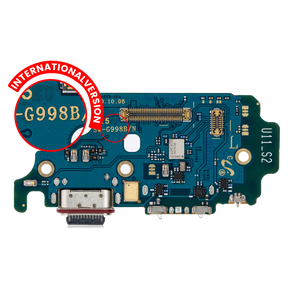 Charging Port Board With Sim Card Reader Compatible For Samsung Galaxy S21 Ultra 5G (G998B) (International Version) (Premium)