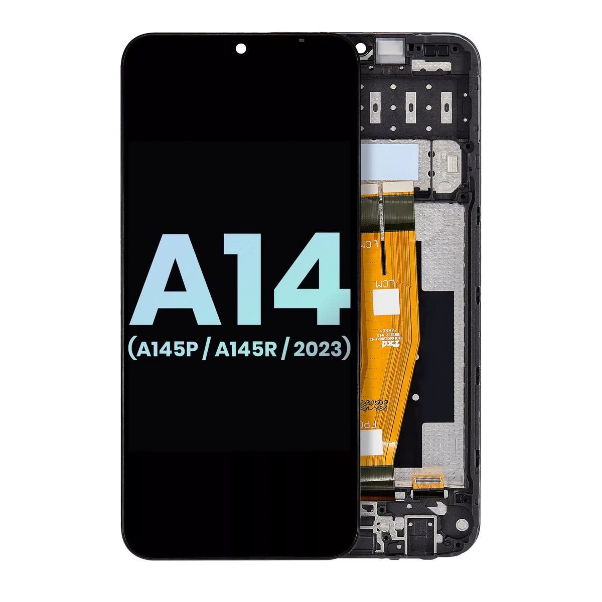 LCD Assembly With Frame Compatible For Samsung Galaxy A14 4G (A145P / A145R / 2023) (Service Pack) (All Colors)