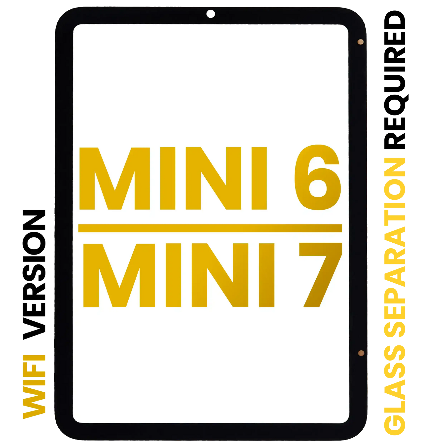 Digitizer Compatible For iPad Mini 6 (2021) / Mini 7 (2024) (WiFi Only) (Glass Separation Required) (Premium) (All Colors)