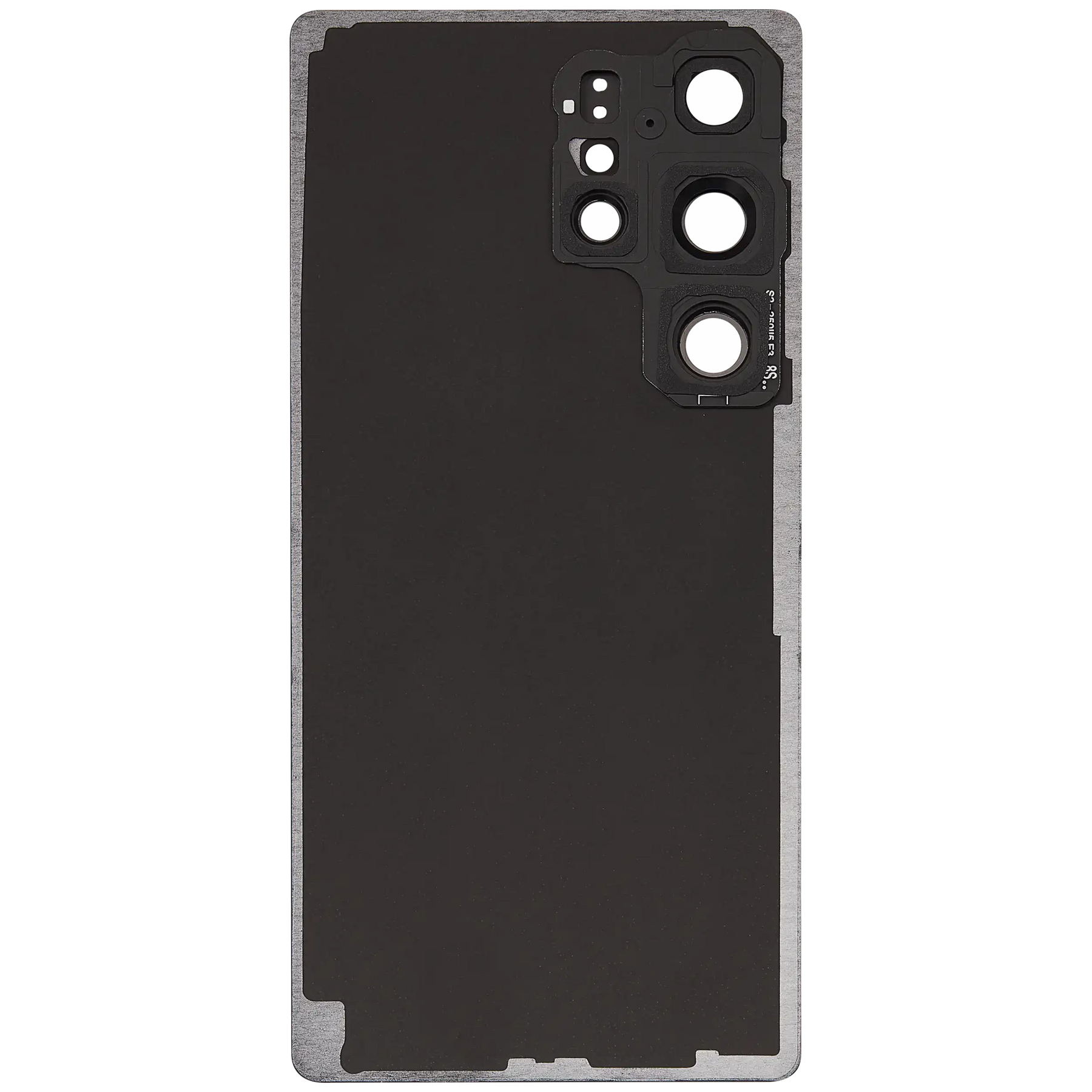 Back Cover Glass With Camera Lens Compatible For Samsung Galaxy S25 Ultra 5G (No Logo) (Vemake) (Titanium Gray)