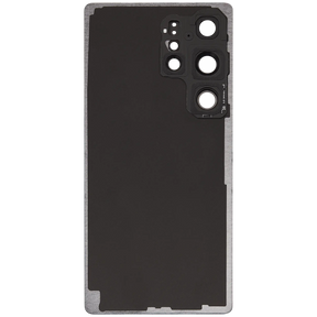 Back Cover Glass With Camera Lens Compatible For Samsung Galaxy S25 Ultra 5G (No Logo) (Vemake) (Titanium Gray)