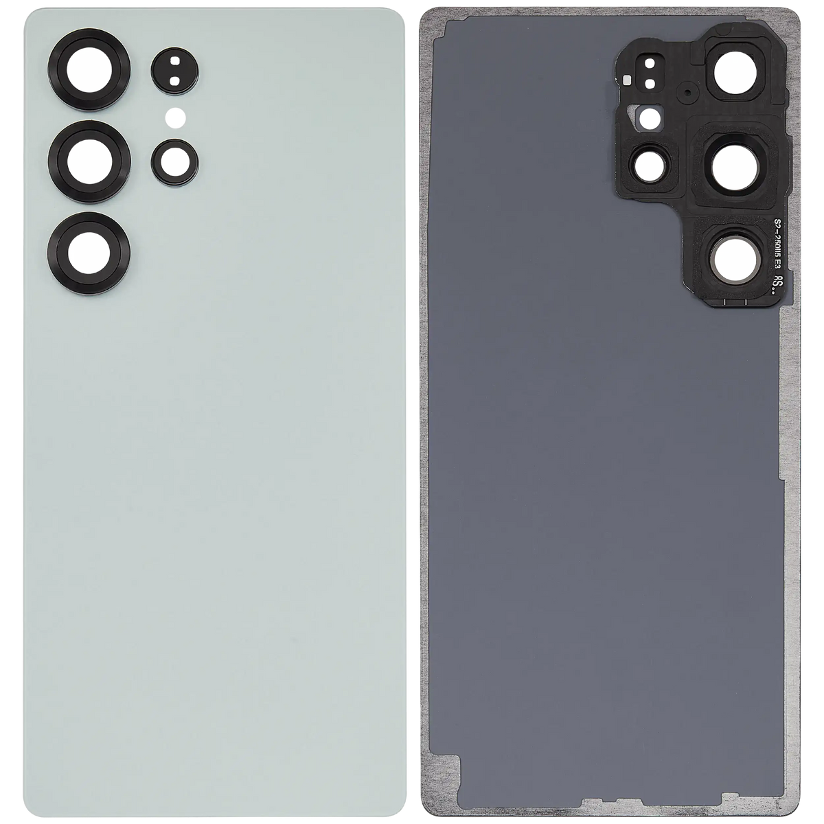 Back Cover Glass With Camera Lens Compatible For Samsung Galaxy S25 Ultra 5G (No Logo) (Vemake) (Titanium Jade Green)
