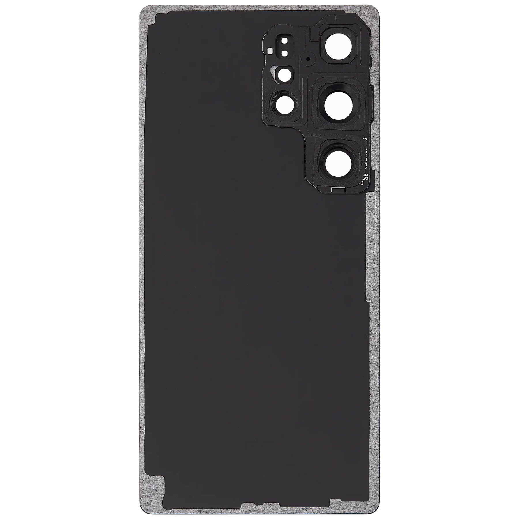 Back Cover Glass With Camera Lens Compatible For Samsung Galaxy S25 Ultra 5G (No Logo) (Vemake) (Titanium Jet Black)