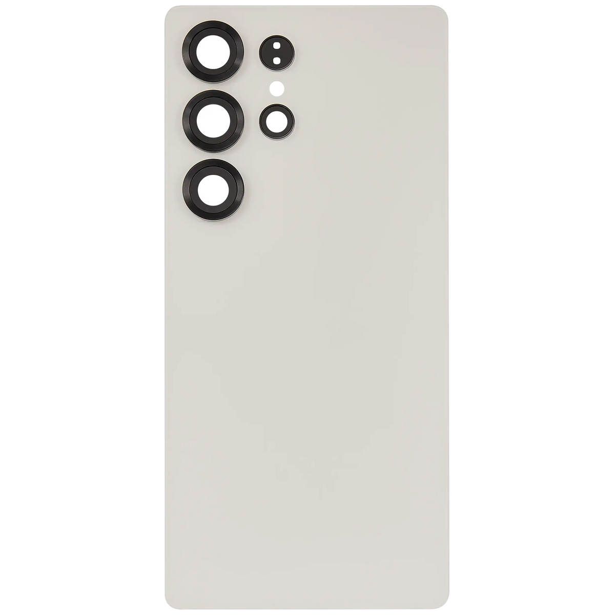 Back Cover Glass With Camera Lens Compatible For Samsung Galaxy S25 Ultra 5G (No Logo) (Vemake) (Titanium Pink Gold)