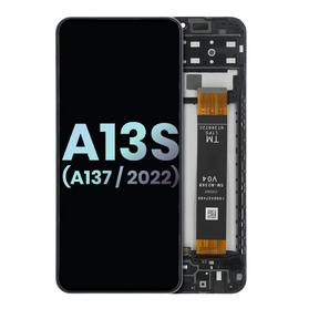 LCD Assembly With Frame Compatible For Samsung Galaxy A13s 5G (A137 / 2022) (Service Pack) (All Colors)