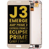 LCD Assembly Without Frame Compatible For Samsung Galaxy J3 / Emerge / Amp Prime 2 / Express Prime 2 / Eclipse / Prime (J327 / 2017) (Refurbished) (Gold)