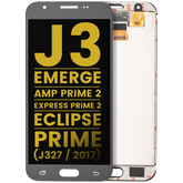 LCD Assembly Without Frame Compatible For Samsung Galaxy J3 / Emerge / Amp Prime 2 / Express Prime 2 / Eclipse / Prime (J327 / 2017) (Refurbished) (Silver / Gray)