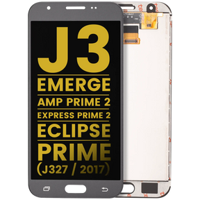 LCD Assembly Without Frame Compatible For Samsung Galaxy J3 / Emerge / Amp Prime 2 / Express Prime 2 / Eclipse / Prime (J327 / 2017) (Refurbished) (Silver / Gray)