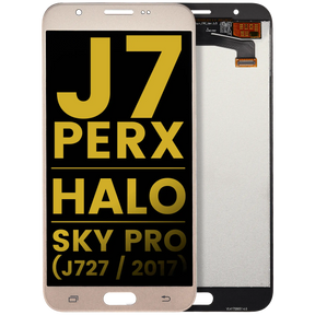 LCD Assembly Without Frame Compatible For Samsung Galaxy J7 Perx / Halo / Sky Pro (J727 / 2017) (Refurbished) (Gold)