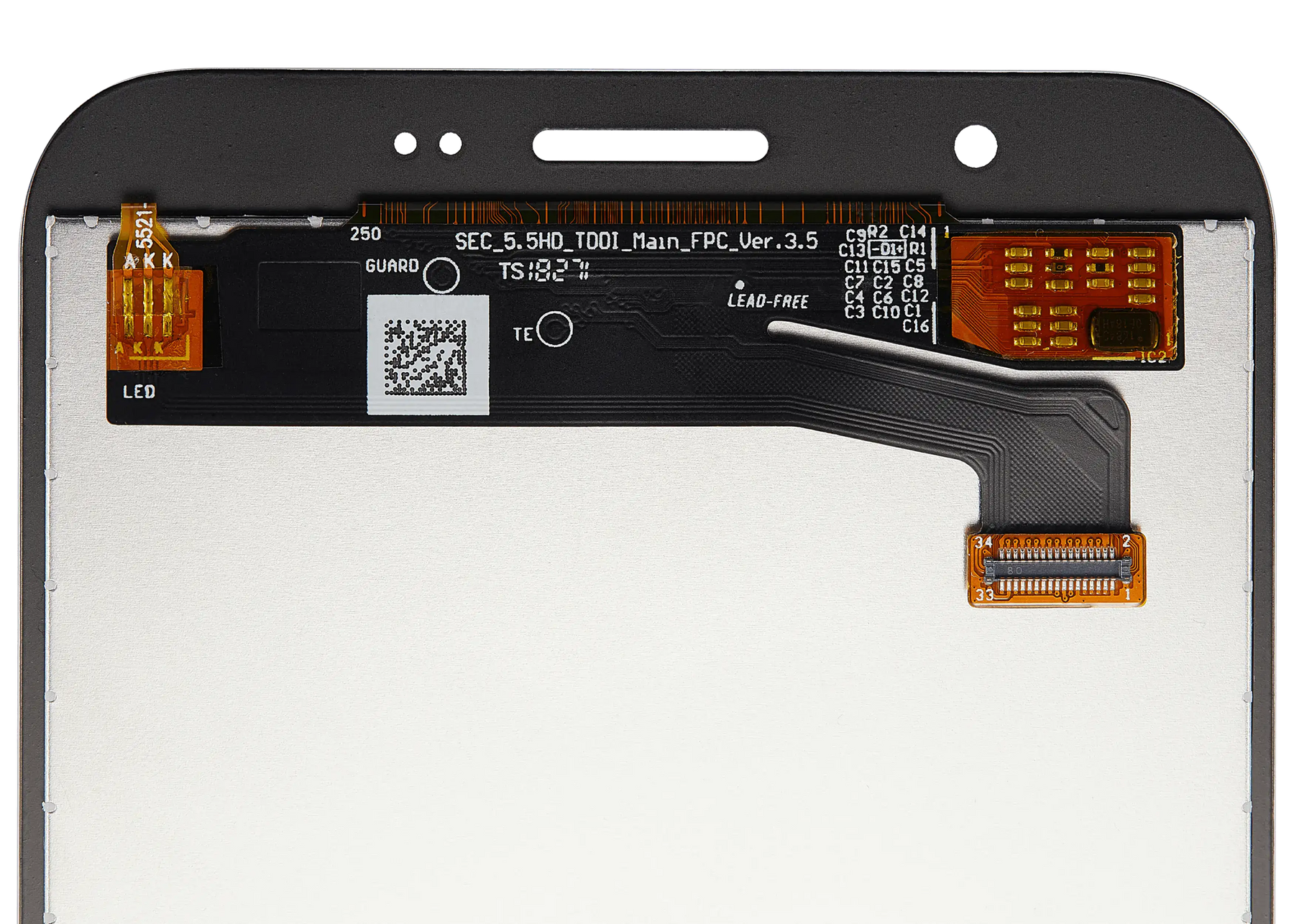 LCD Assembly Without Frame Compatible For Samsung Galaxy J7 Perx / Halo / Sky Pro (J727 / 2017) (Refurbished) (Gold)