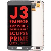 LCD Assembly Without Frame Compatible For Samsung Galaxy J3 / Emerge / Amp Prime 2 / Express Prime 2 / Eclipse / Prime (J327 / 2017) (Aftermarket Plus) (Silver / Gray)