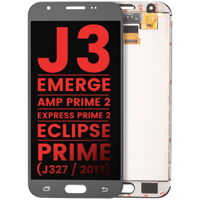 LCD Assembly Without Frame Compatible For Samsung Galaxy J3 / Emerge / Amp Prime 2 / Express Prime 2 / Eclipse / Prime (J327 / 2017) (Aftermarket Plus) (Silver / Gray)