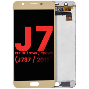 LCD Assembly Without Frame Compatible For Samsung Galaxy J7 Refine / Star / Crown (J737 / 2018) (Aftermarket Plus) (Gold)