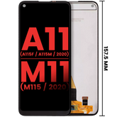 LCD Assembly Without Frame Compatible For Samsung Galaxy A11 (A115F / A115M / 2020) M11 (M115 / 2020) (International Version) (Aftermarket Plus) (All Colors)