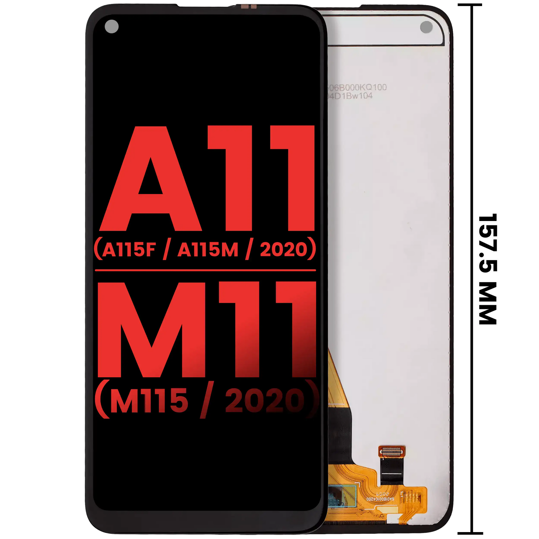 LCD Assembly Without Frame Compatible For Samsung Galaxy A11 (A115F / A115M / 2020) M11 (M115 / 2020) (International Version) (Aftermarket Plus) (All Colors)